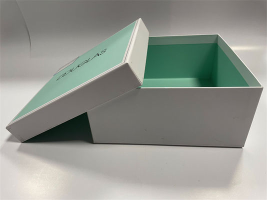 युवा शैली इलेक्ट्रॉनिक्स पैकेजिंग बॉक्स हल्का नीला कस्टम कठोर कागज बॉक्स