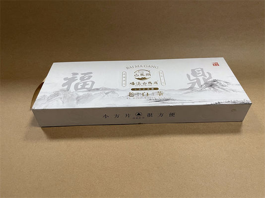 पैनटोन रंग मुद्रण कागज बॉक्स CYMK चमकदार सतह के साथ लंबे आयताकार उपहार बॉक्स