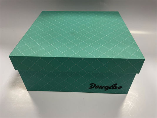 अनुकूलित लोगो कठोर उपहार बॉक्स ढक्कन के साथ हरे रंग के कार्डबोर्ड उपहार बॉक्स