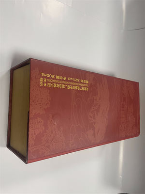 आयताकार लक्जरी वाइन बॉक्स लक्जरी वाइन भंडारण बॉक्स कार्डबोर्ड