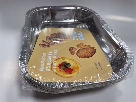 गर्मी प्रतिरोधी एल्यूमीनियम खानपान ट्रे 220F पन्नी सेवा ट्रे