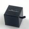 वेलवेट इंसर्ट पेपर ज्वेलरी गिफ्ट बॉक्स मैट ब्लैक सिल्वर स्टैम्पिंग स्क्वायर दराज डिजाइन