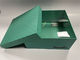 अनुकूलित लोगो कठोर उपहार बॉक्स ढक्कन के साथ हरे रंग के कार्डबोर्ड उपहार बॉक्स